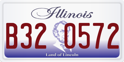 IL license plate B320572
