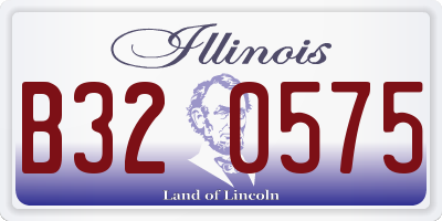 IL license plate B320575