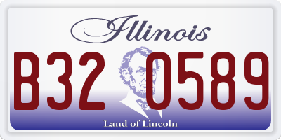 IL license plate B320589