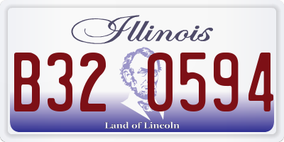 IL license plate B320594