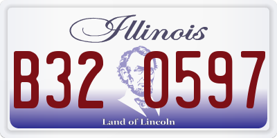 IL license plate B320597