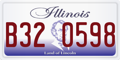 IL license plate B320598