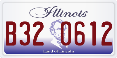 IL license plate B320612