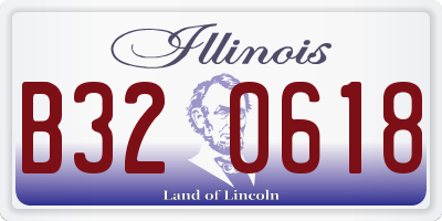 IL license plate B320618