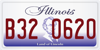 IL license plate B320620