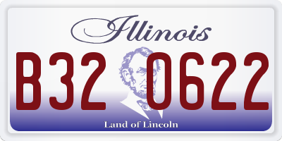 IL license plate B320622