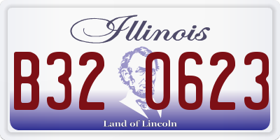 IL license plate B320623