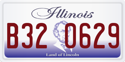 IL license plate B320629