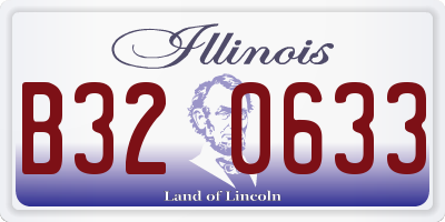 IL license plate B320633