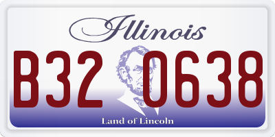 IL license plate B320638