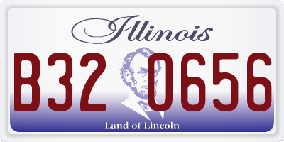 IL license plate B320656