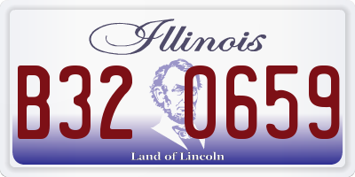 IL license plate B320659