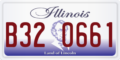 IL license plate B320661