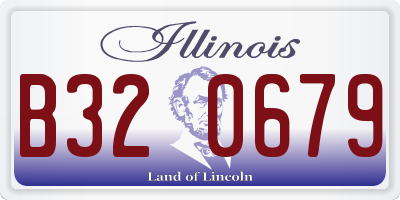 IL license plate B320679