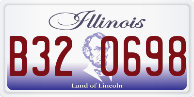 IL license plate B320698