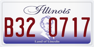 IL license plate B320717