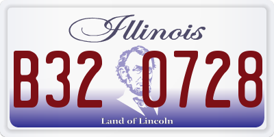 IL license plate B320728