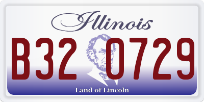 IL license plate B320729