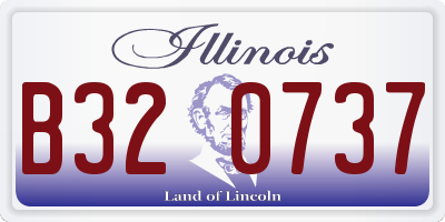 IL license plate B320737