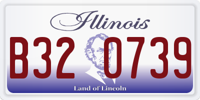 IL license plate B320739