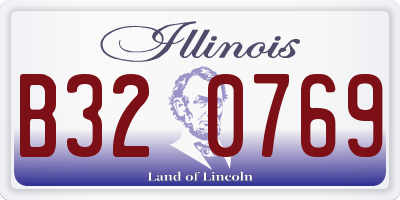 IL license plate B320769