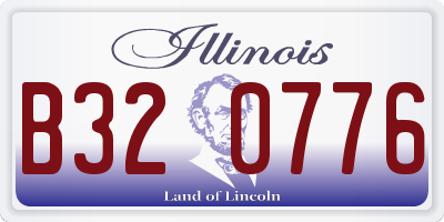 IL license plate B320776