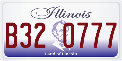 IL license plate B320777