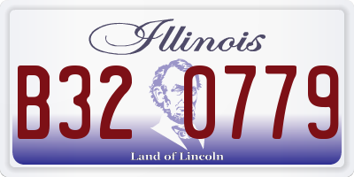 IL license plate B320779