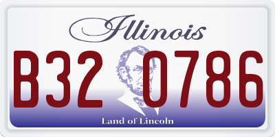 IL license plate B320786