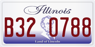 IL license plate B320788