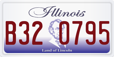 IL license plate B320795