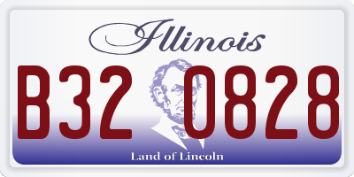 IL license plate B320828