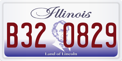 IL license plate B320829