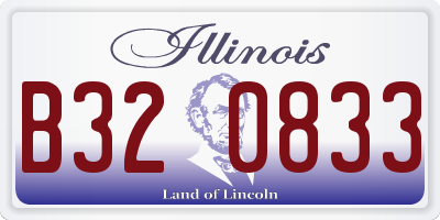 IL license plate B320833