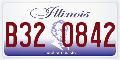 IL license plate B320842