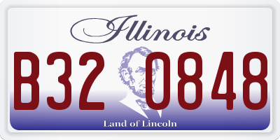 IL license plate B320848