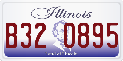 IL license plate B320895