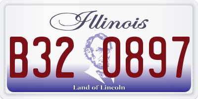 IL license plate B320897