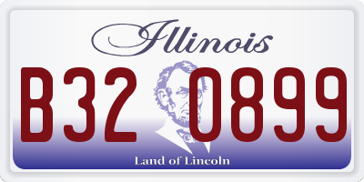 IL license plate B320899