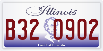 IL license plate B320902
