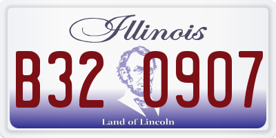 IL license plate B320907