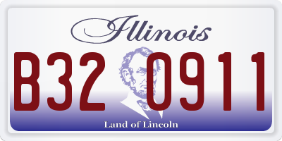IL license plate B320911