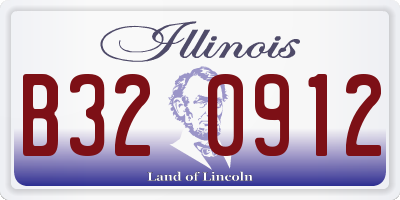 IL license plate B320912