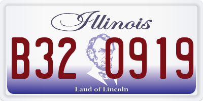 IL license plate B320919