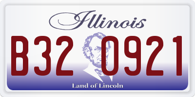 IL license plate B320921