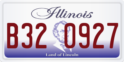 IL license plate B320927