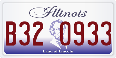 IL license plate B320933
