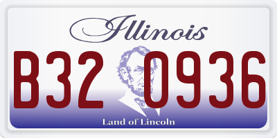 IL license plate B320936