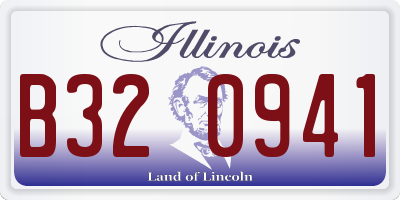 IL license plate B320941
