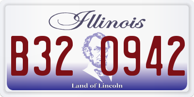 IL license plate B320942